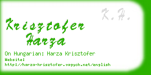 krisztofer harza business card